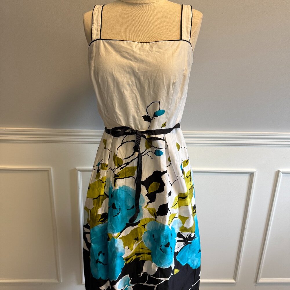 R&K Originals Womens Sleeveless Dress | Stretch Back | Flowered | Medium